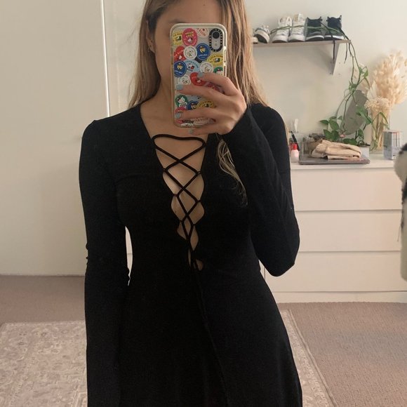 Asos front tie strappy romper - Picture 2 of 7